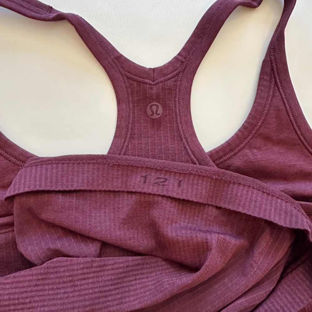 ❤️ Lululemon Ebb to Street Tank Top | Garnet | 12 ❤️ - Picture 9 of 9